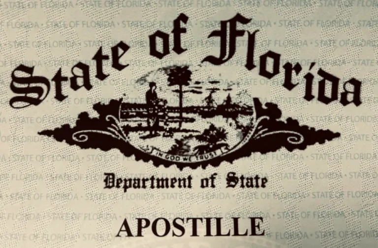 Imagen del sello de la apostilla en el documento.